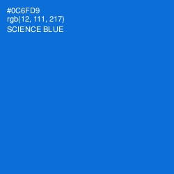 #0C6FD9 - Science Blue Color Image